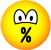 % emoticon pratende (percent teken)